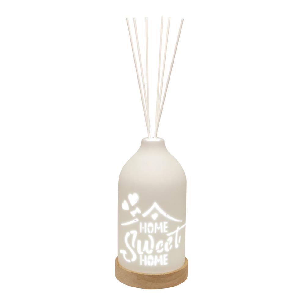 Woodbridge Home Sweet Home Clean Linen LED Light up Reed Diffuser £17.09